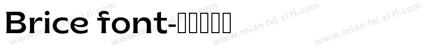 Brice font字体转换